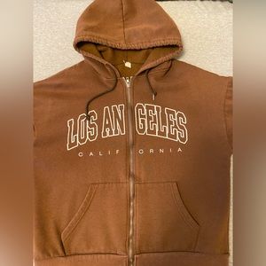 Brown Los Angeles hoodie